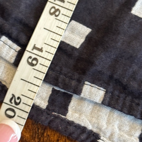 Harlyn | 100% Cotton Blue & White Tank, Tie Shoulder Straps & Back Button Detail - Picture 9 of 9